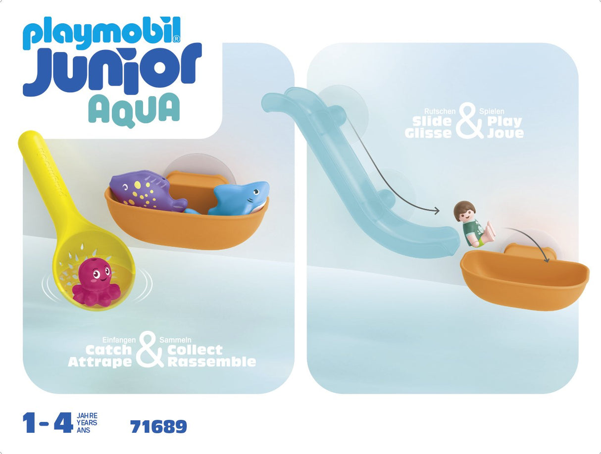 Playmobil Junior Diversion En La Pesca Con Animales Del Mar