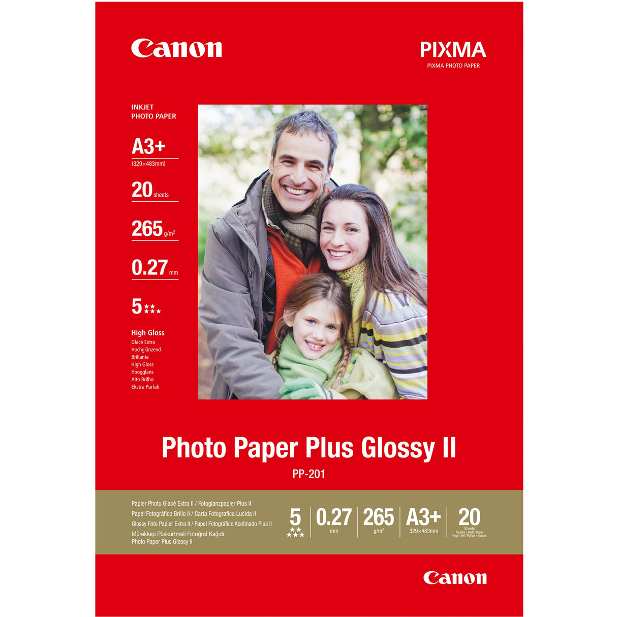 Papel Canon Plus Sg 201 A3+ Satinado 20hojas