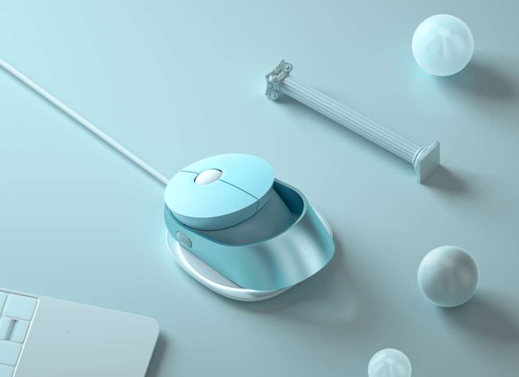 Rapoo Ralemo Air 1 Blau Lautlose Multimodus Maus