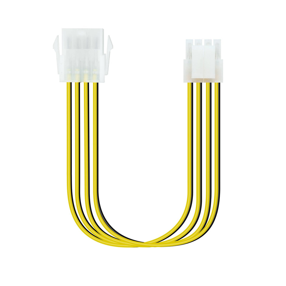 Cable Alimentacion Extensor Fuente 8pines H-4+4pines N 30cm Nanocable 10.19.1402u