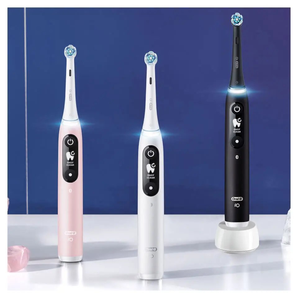 Oral-B Io Duo Adulto Cepillo Dental Vibratorio Negro, Rosa