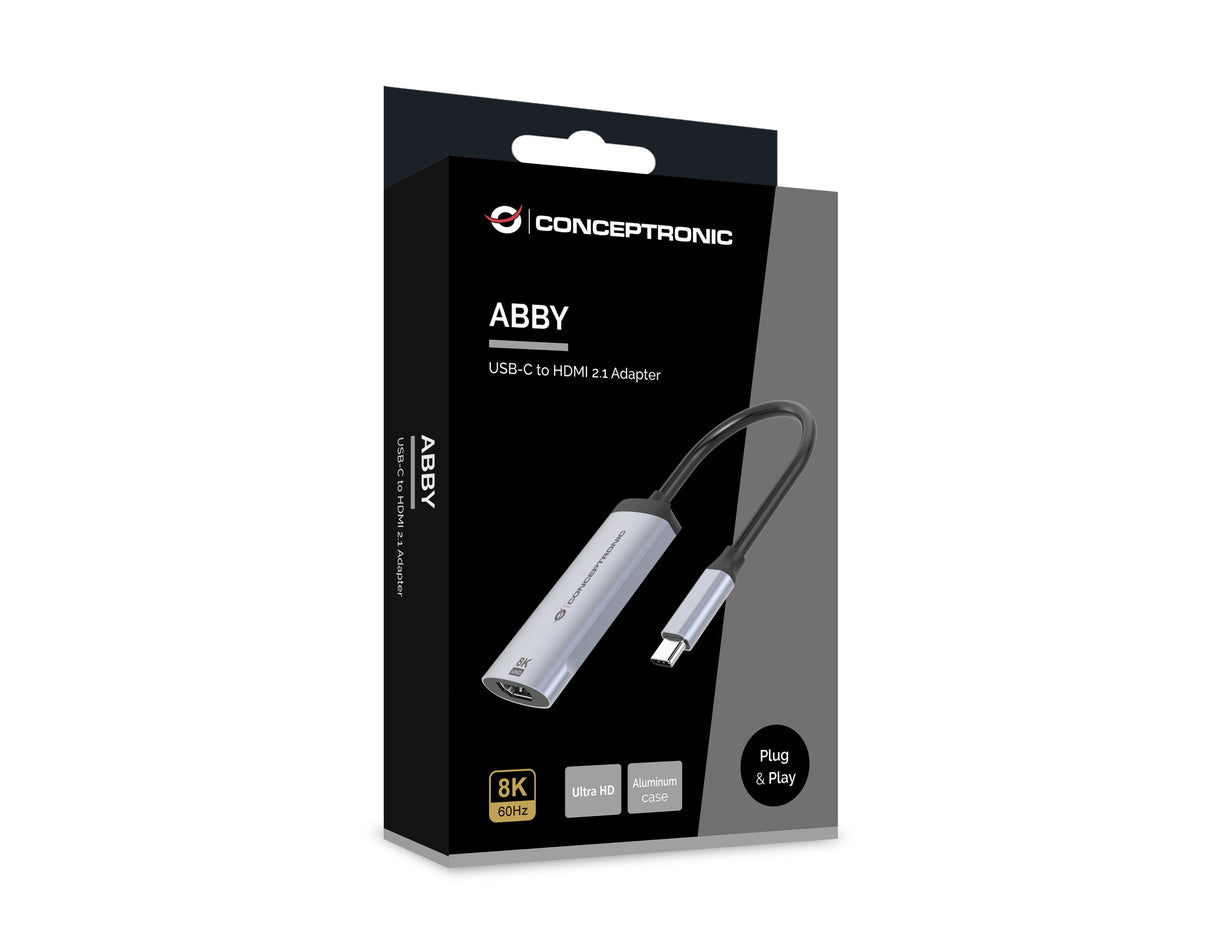 EAN 4015867241004 - Conceptronic ABBY23G Adaptador gráfico USB 7680 x 4320 Pixeles Plata imagen 6