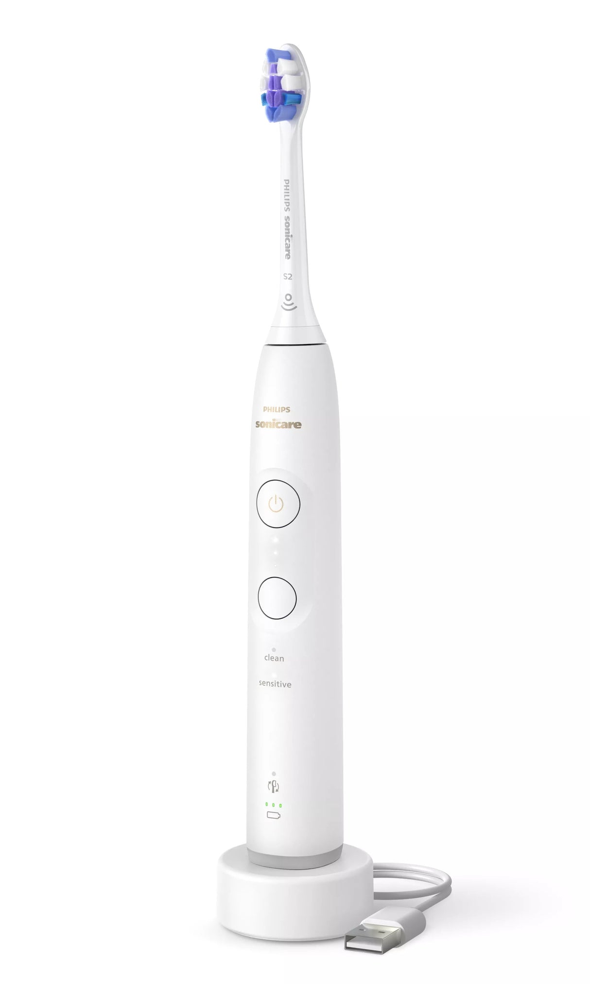 EAN 8720689021715 - Philips HX7400/01 cepillo eléctrico para dientes Adulto Cepillo dental sónico Blanco imagen 1