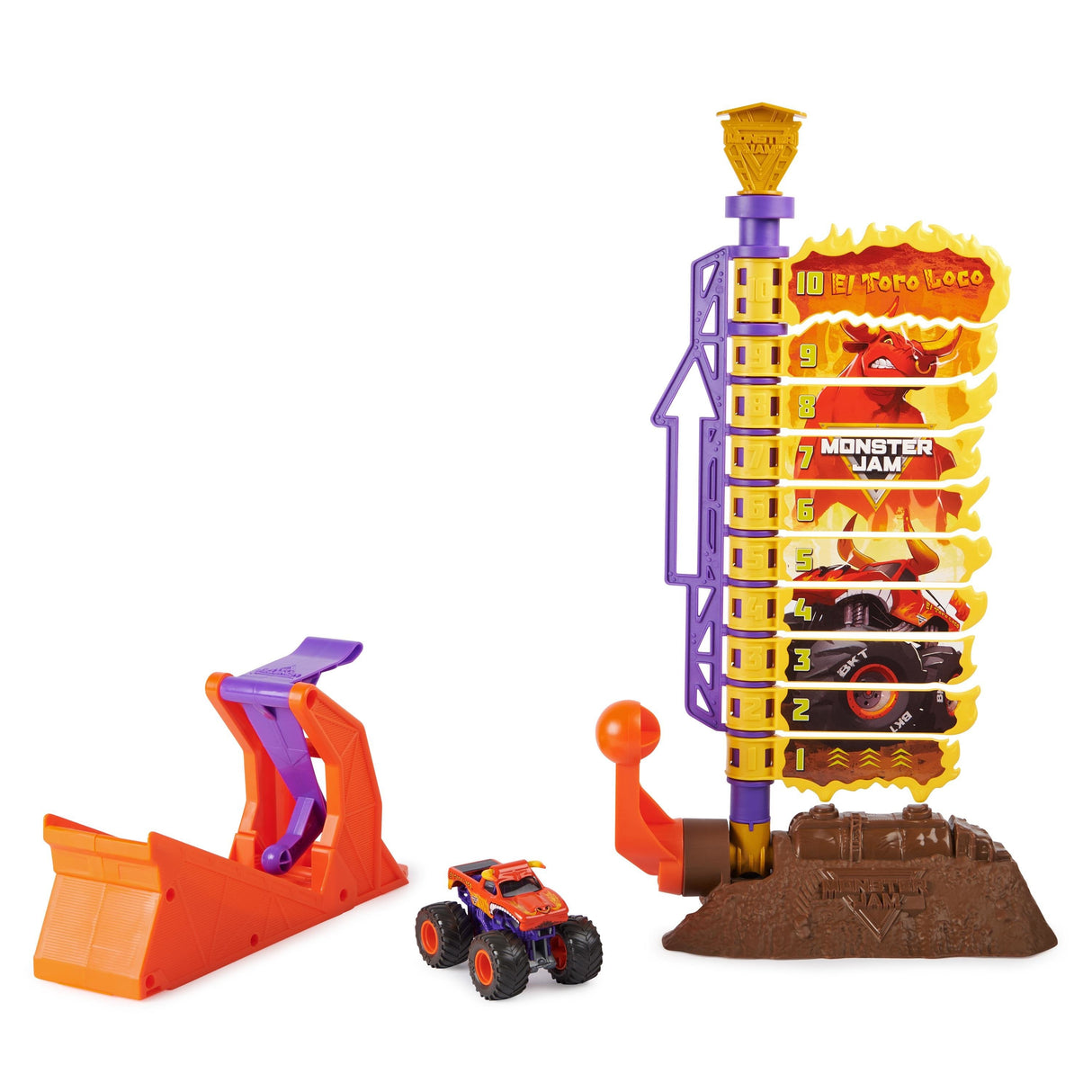 Spin Master Monster Jam - Big Air Challenge Con El Toro Loco, 6045029