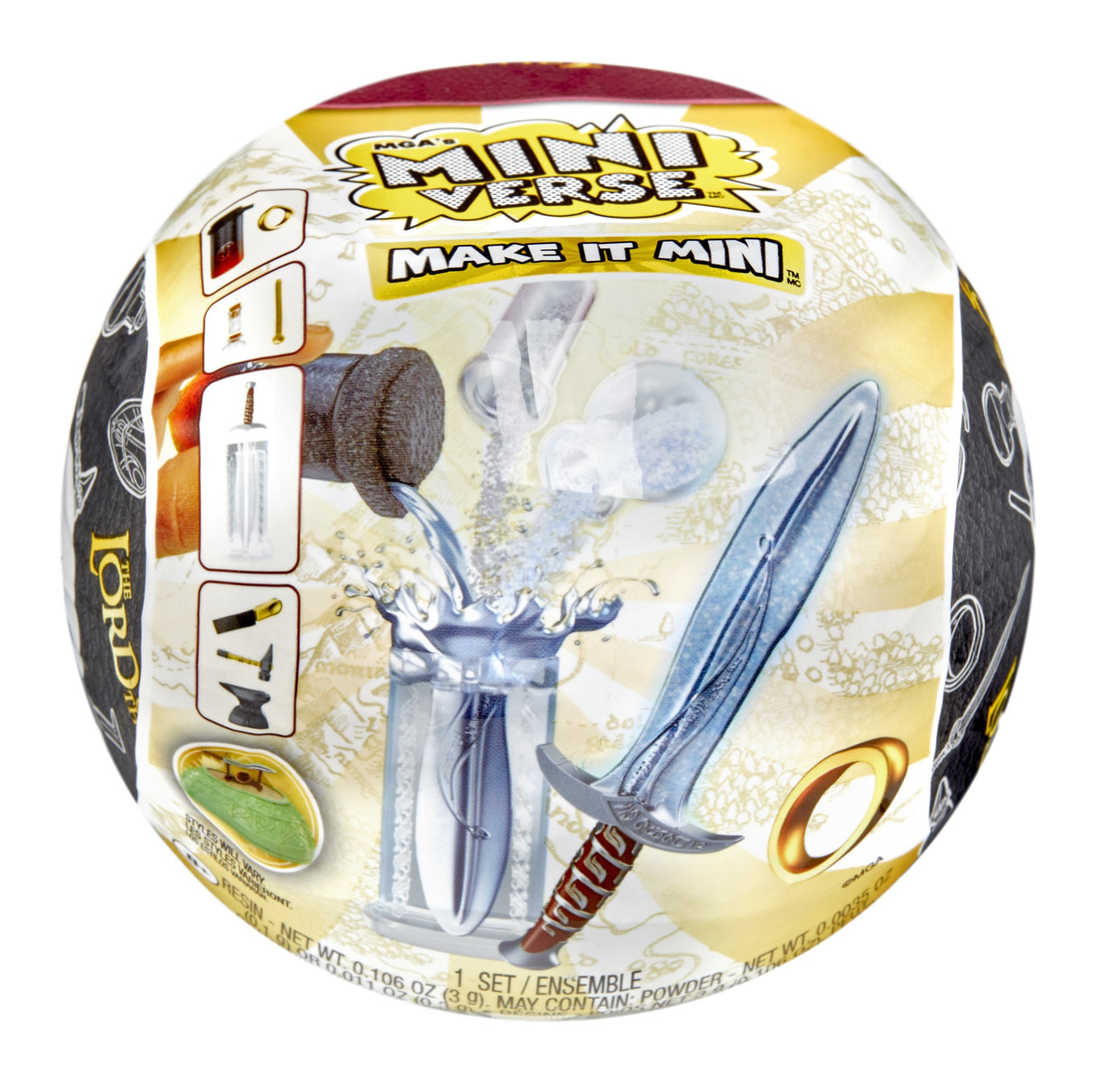 Mga Entertainment Mga'S Miniverse Make It Mini El Señor De Los Anillos Minicoleccionables, Accesorios Para Muñecas Artículo Surtido 514510-Euc