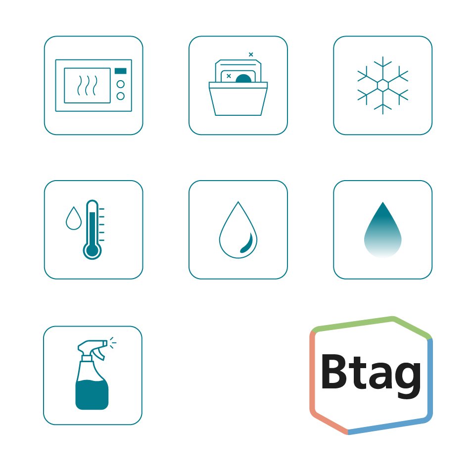 EAN 4977766835947 - Brother BTAG-133 cinta para impresora de etiquetas Azul sobre transparente imagen 2