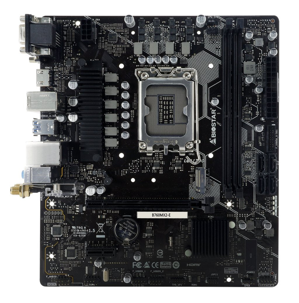 EAN 4712960686892 - Biostar B760MX2-E placa base Intel B760 LGA 1700 micro ATX imagen 1