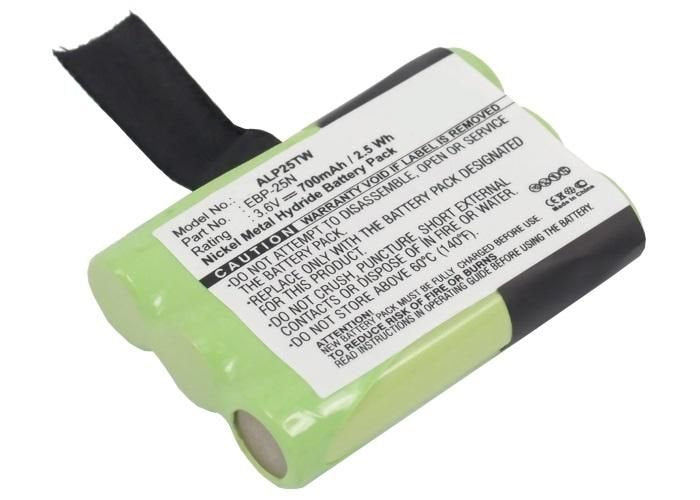 Battery For Two Way Radio 2.52wh Ni-Mh 3.6v 700mah