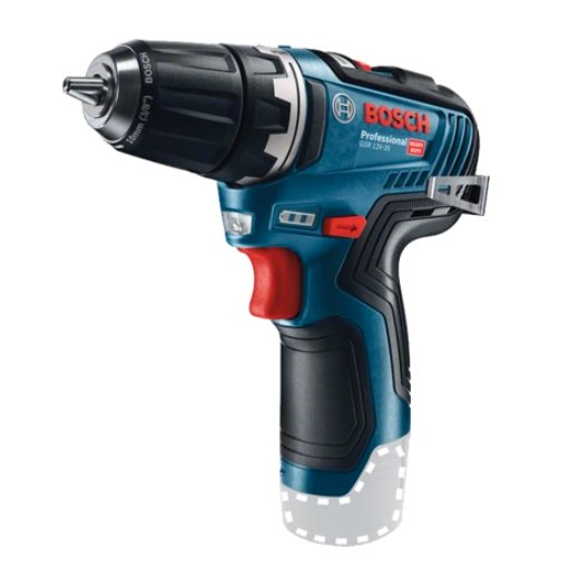 Taladro Inalámbrico Bosch Gsr 12v-35 Solo Professional, 12 Voltios (Azul/Negro, Sin Batería Ni Cargador) 06019h8000