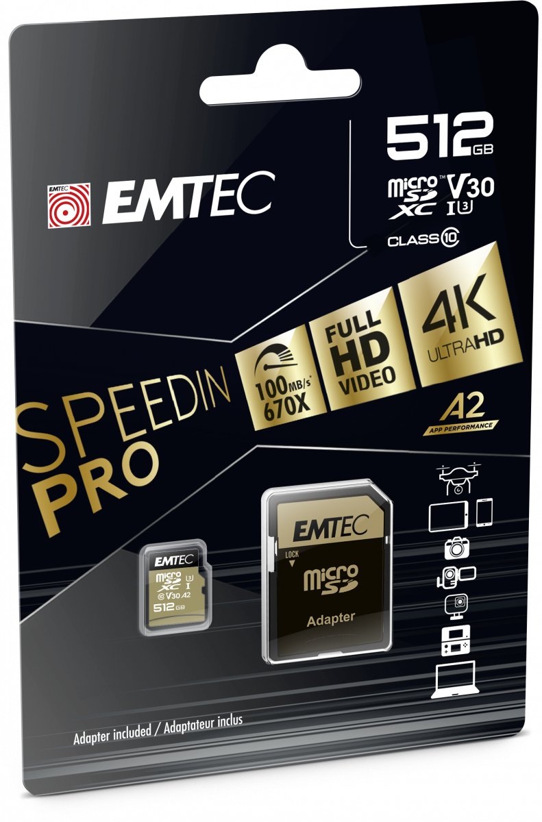 Emtec Ecmsdm512gxc10sp Memoria Flash 512 Gb Microsdxc Uhs-I Clase 10