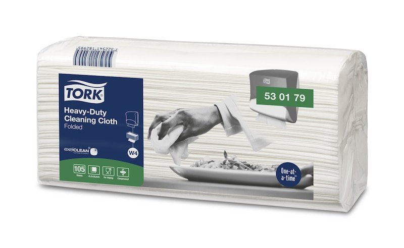 Tork Trockene Toallitas De Limpieza Premium W4 1-Lagig Blanco, 420 Toallitas