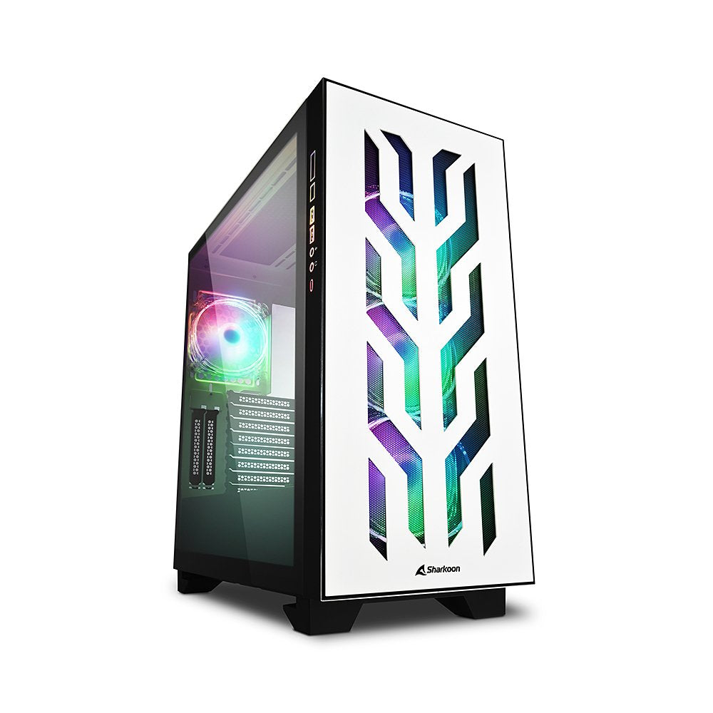 Caja Pc Sharkoon Elite Shark Ca300t Atx 2xusb3.0 Sin Fuente Blanco