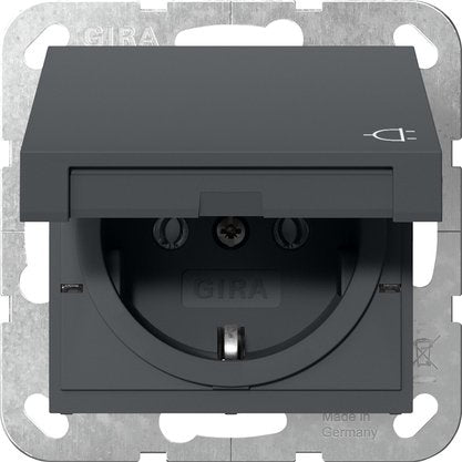Gira 445428 Schuko Kd System 55 Antracita