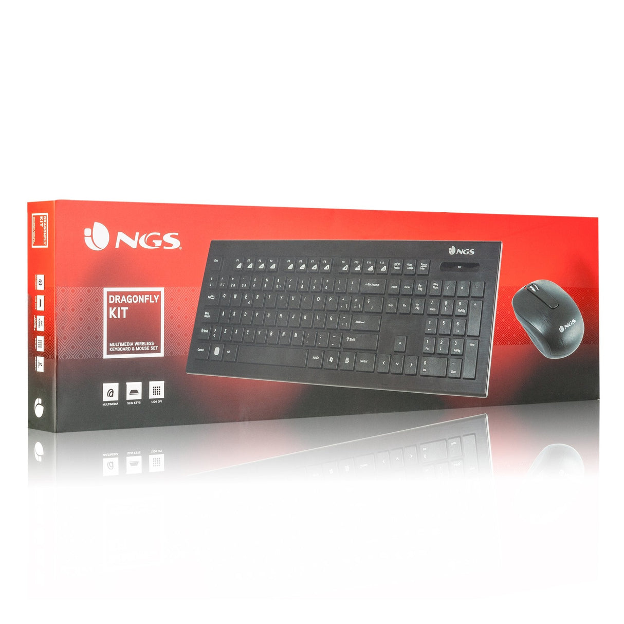 Teclado Y Ratón Inalámbricos Ngs Dragonfly Kit