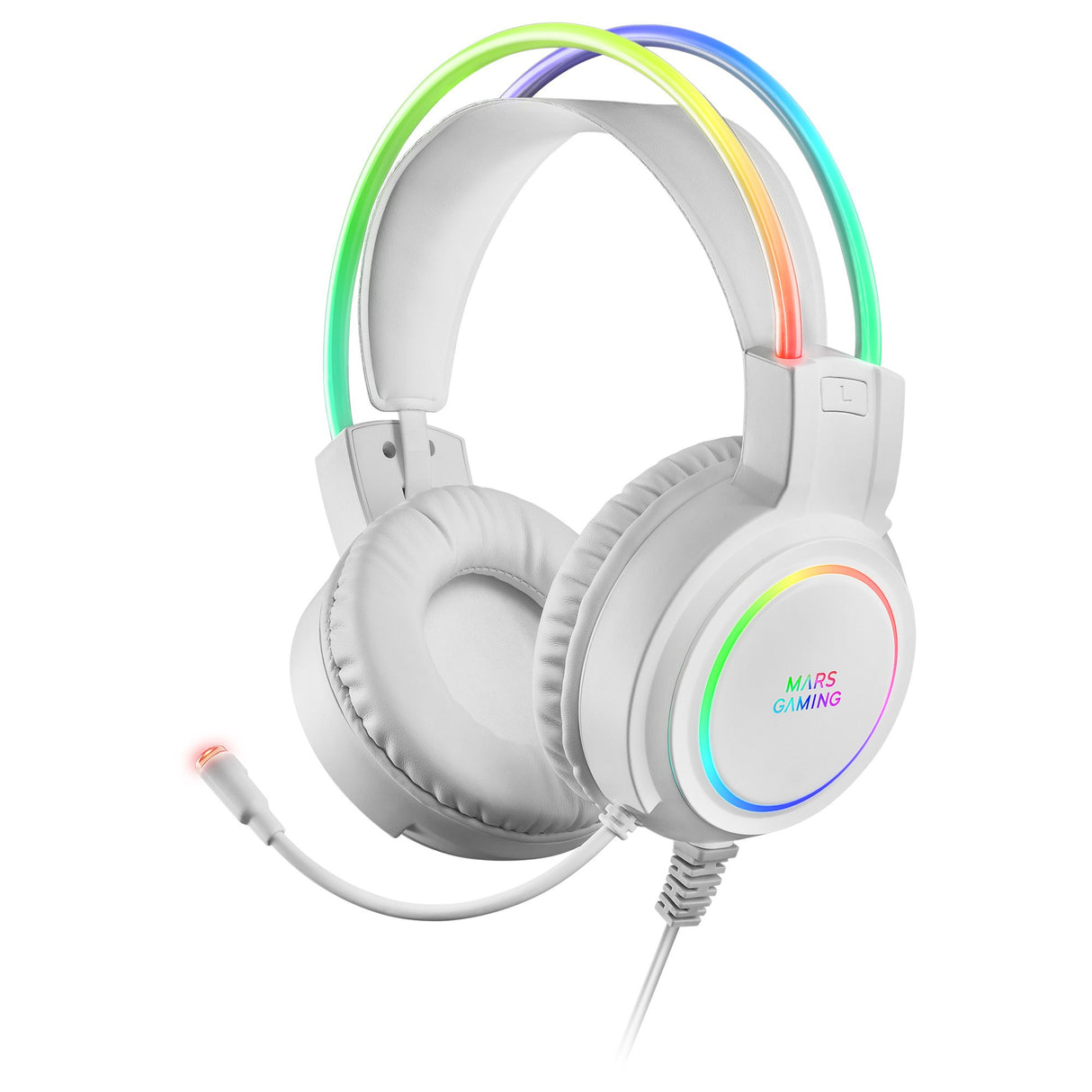 EAN 8437023094082 - Mars Gaming MHRGBW auricular y casco Alámbrico Diadema Juego USB tipo A imagen 1