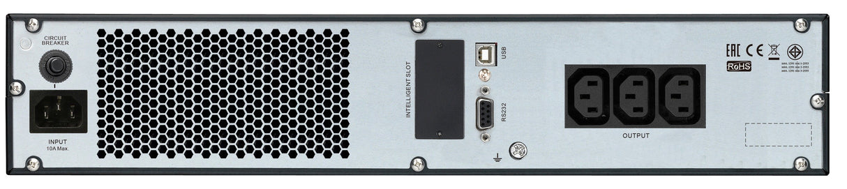 EAN 0731304346166 - APC SRV1KRIRK sistema de alimentación ininterrumpida (UPS) Doble conversión (en línea) 1 kVA 800 W 3 sali imagen 2