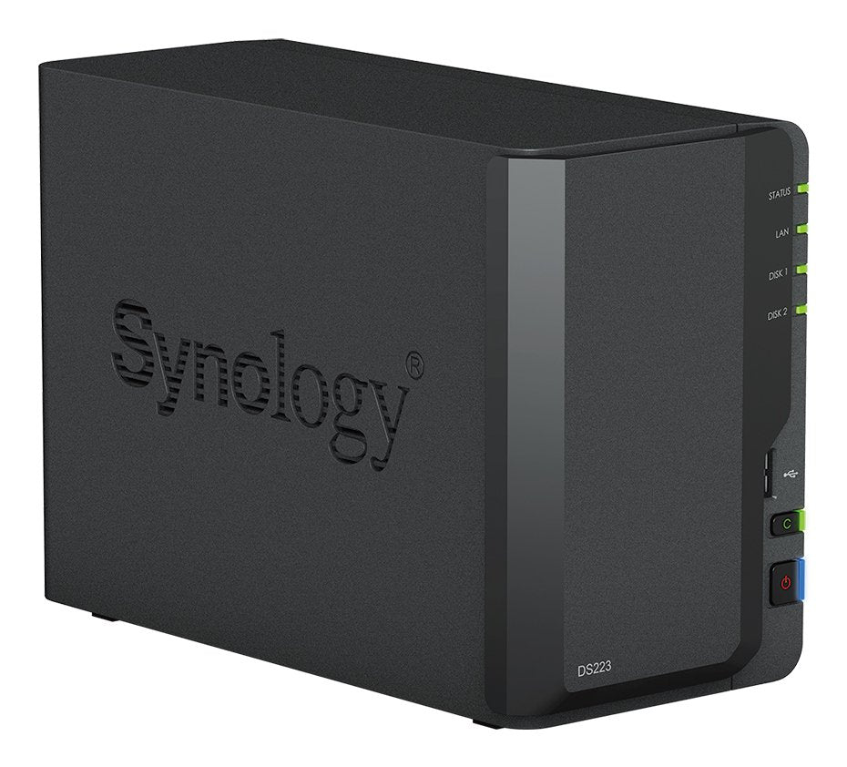 Nas Synology Diskstation Ds223 2 Bahías 3.5'- 2.5' 2gb Ddr4 Formato Torre