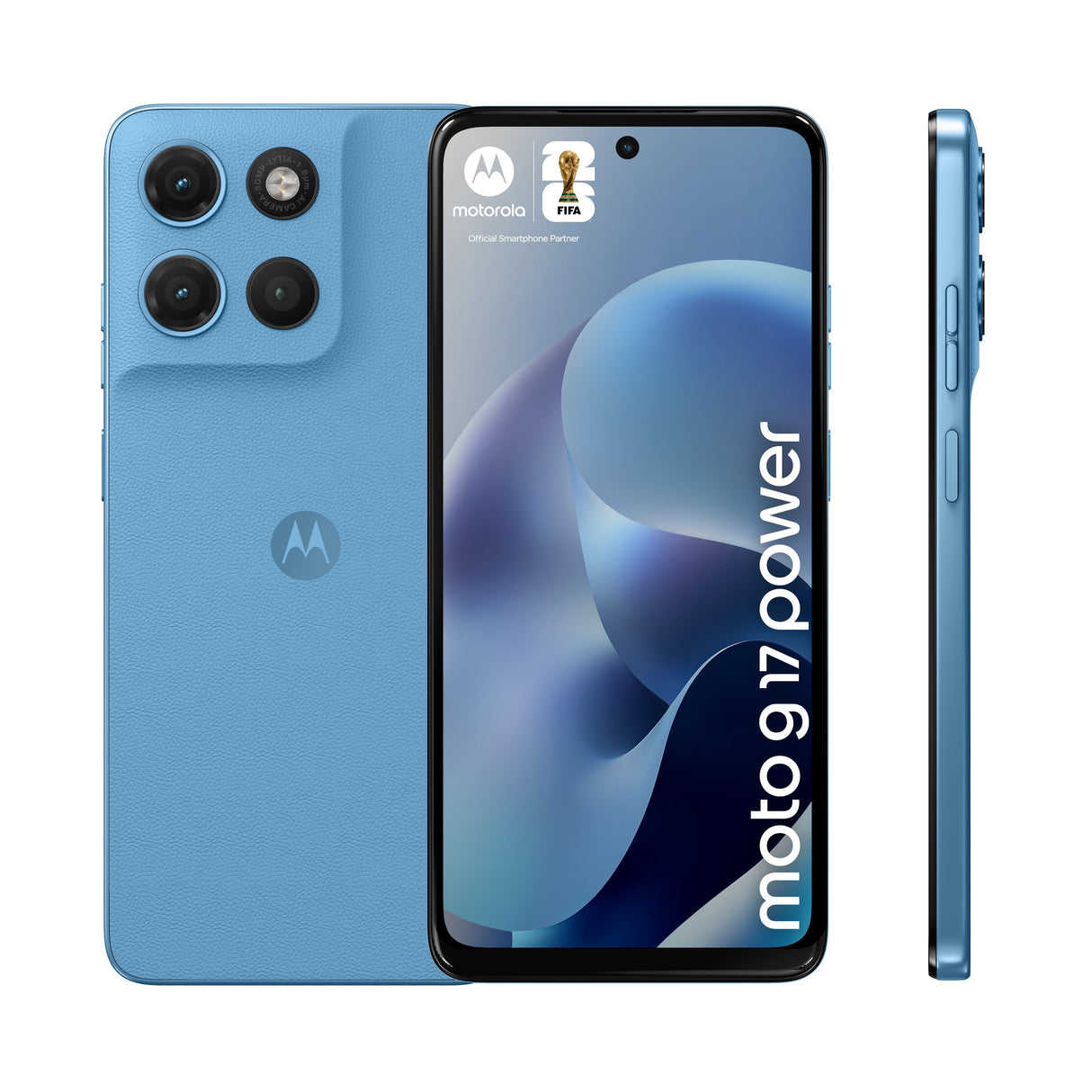 Motorola Moto G17 Power 17,1 Cm (6.72") Ranura Híbrida Dual Sim Android 15 Usb Tipo C 8 Gb 256 Gb 6000 Mah Azul