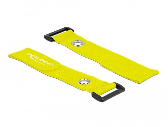 Delock 19552 Presilla Bridas Adherentes Para Cables Amarillo 3 Pieza(S)