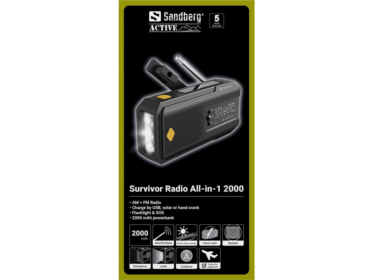 EAN 5705730421044 - Sandberg 421-04 radio Portátil Negro imagen 10