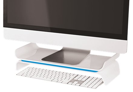 Soporte Leitz 65040036 Para Monitor (27") Azul, Blanco