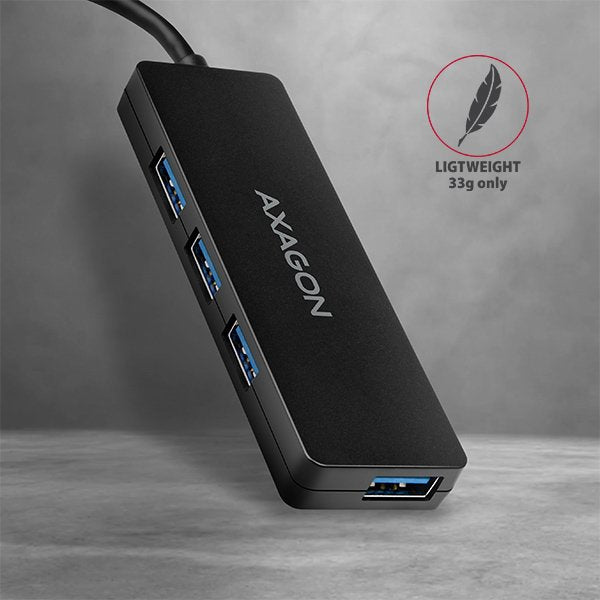 EAN 8595247904362 - Axagon HUE-G1A hub de interfaz USB 3.2 Gen 1 (3.1 Gen 1) Type-A 5000 Mbit/s Negro imagen 5