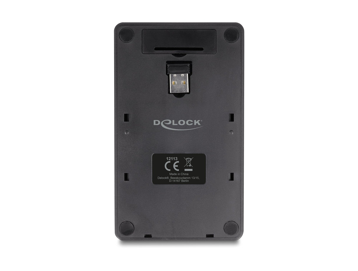Delock 12113 Teclado 2 En 1 Usb Tipo-A Con Función De Calculadora 2,4 Ghz Inalámbrico Negro