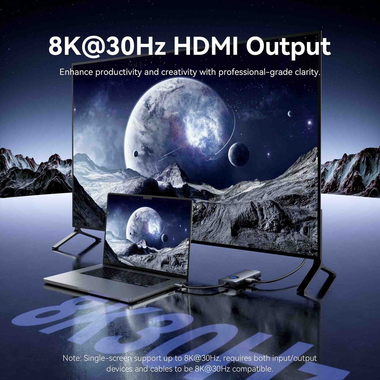 Docking Usb Tipo-C Vention Tqzhb Rj45 2xusb 1xusb Tipo-C 1xhdmi 1xusb Tipo-C Pd Gris