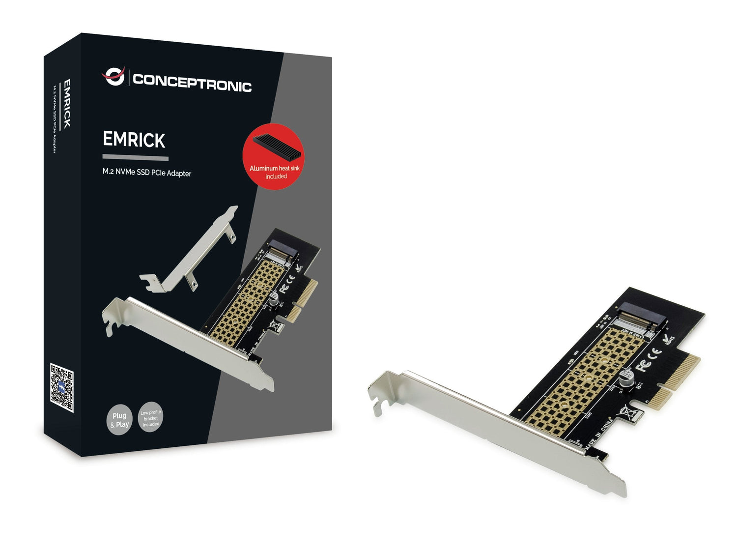 Conceptronic Pci Express Card M.2 Nvme Ssd. Emrick