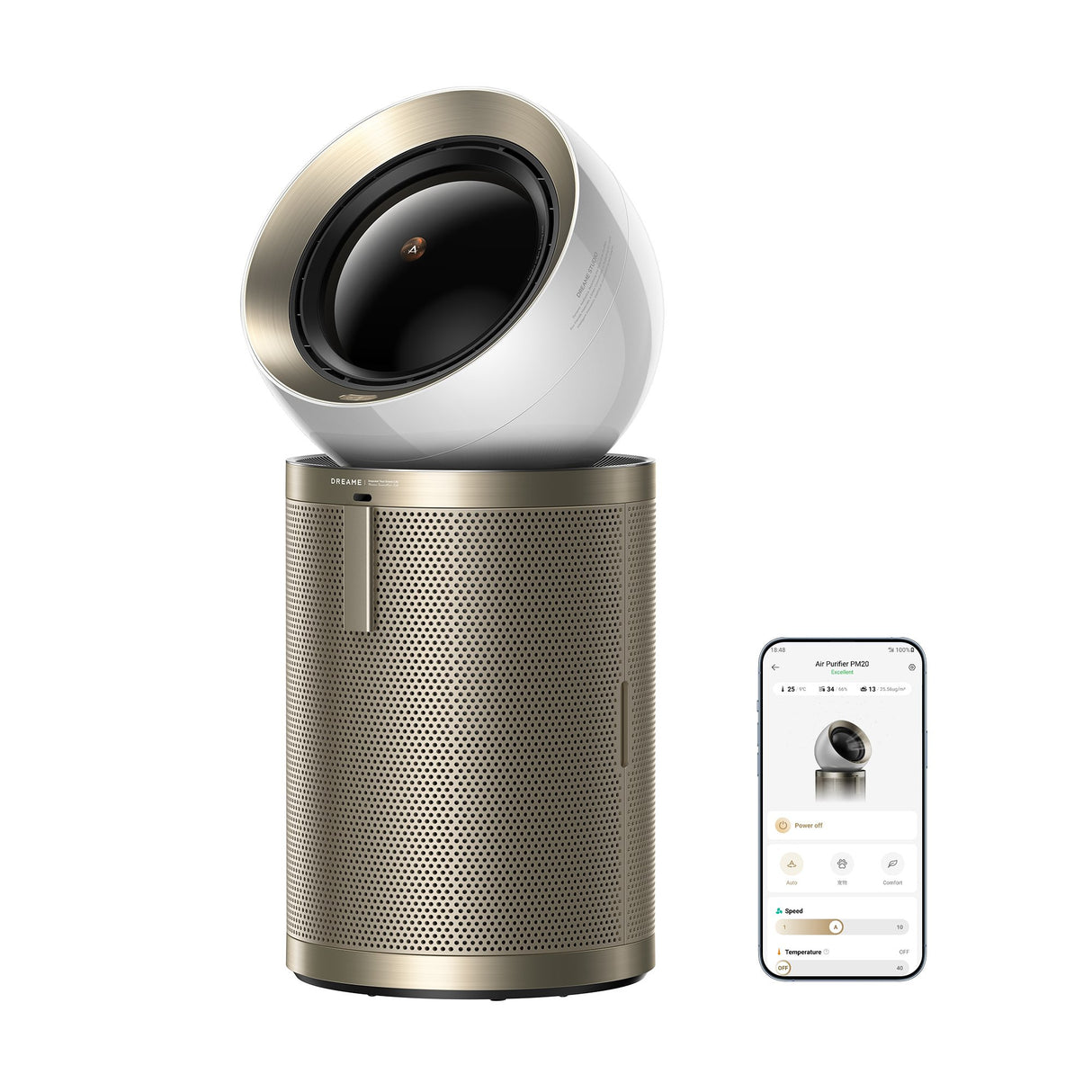 EAN 6977328066367 - Dreame PM20 100 m² 60 dB 2000 W Bronce, Blanco imagen 1
