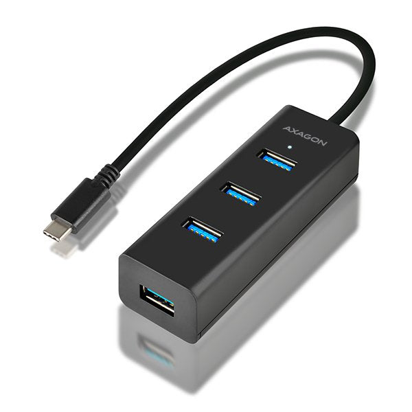 Hub 4-Portowy Hue-S2c Usb 3.2 Gen 1 Charging Hub, 40cm Usb-C Kabel, Microusb Dodatkowe Zasilanie