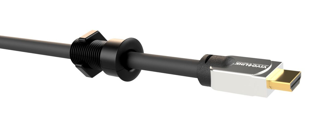 Solution For Cables Through Desks Black Large Up To 55mm