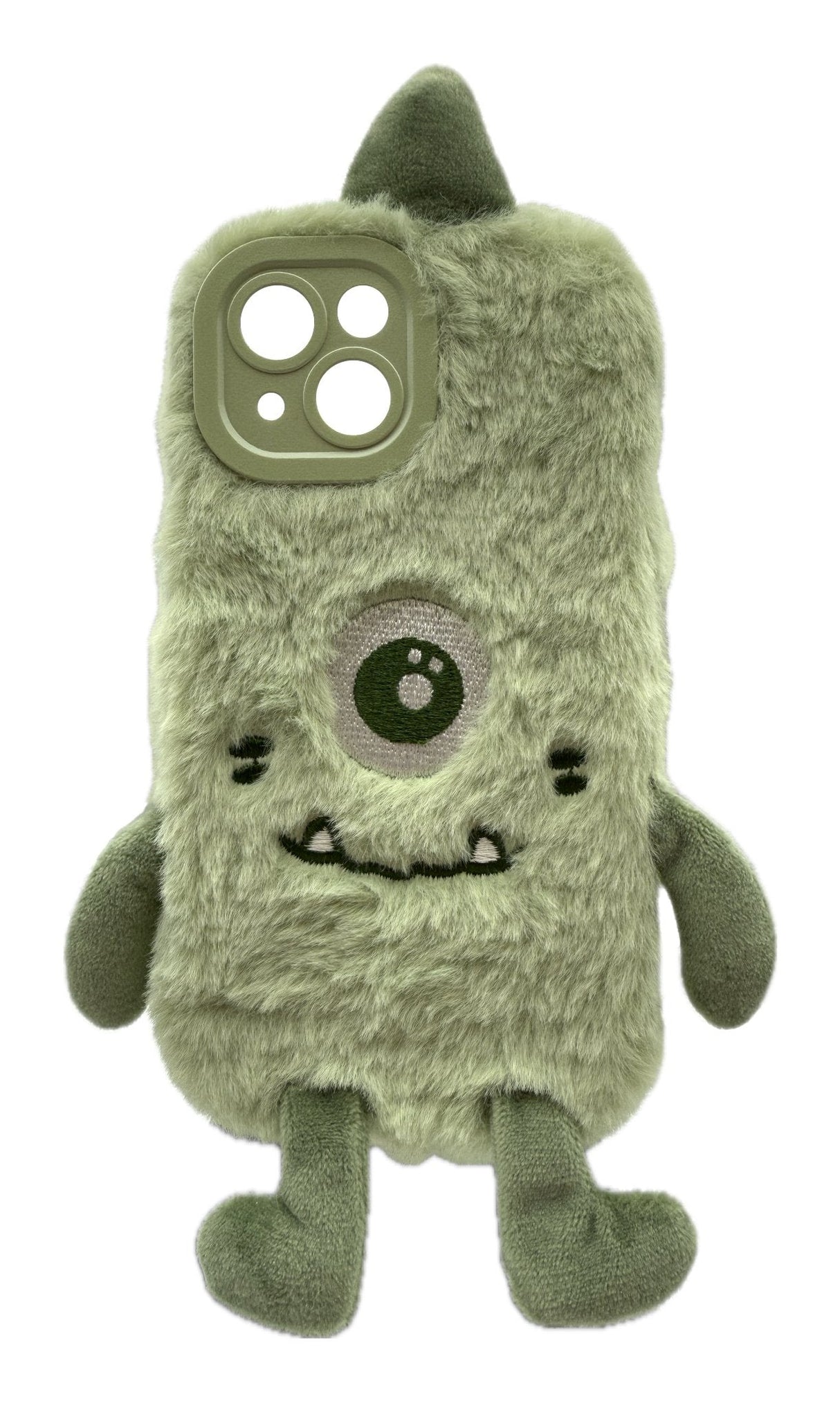 Realpower Flauschi 1,Verde,Flauschige Handyhülle Para Iphone16