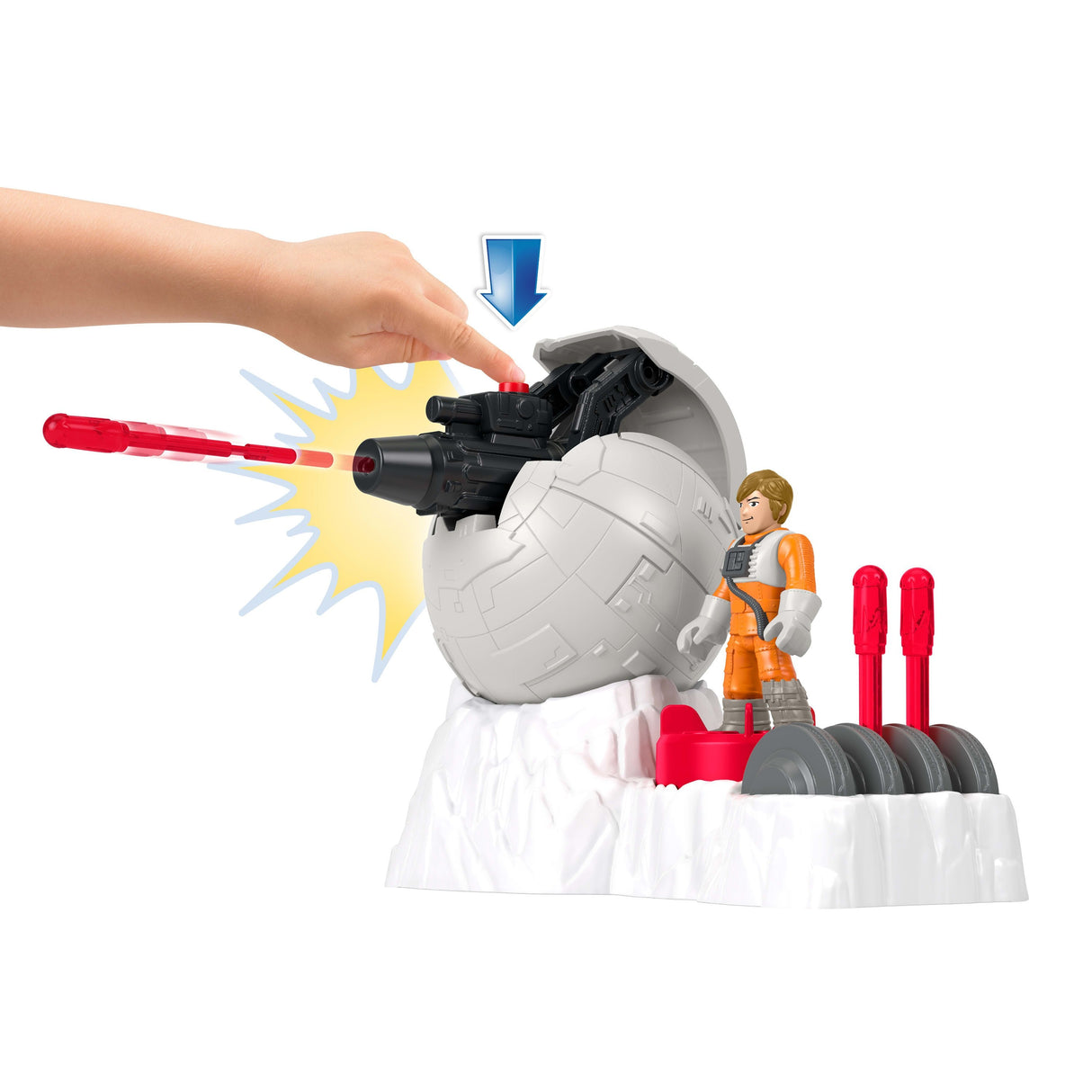 Figura De Juguete Imaginext Star Wars Rebel Base Cannon De Fisher-Price Jcy29