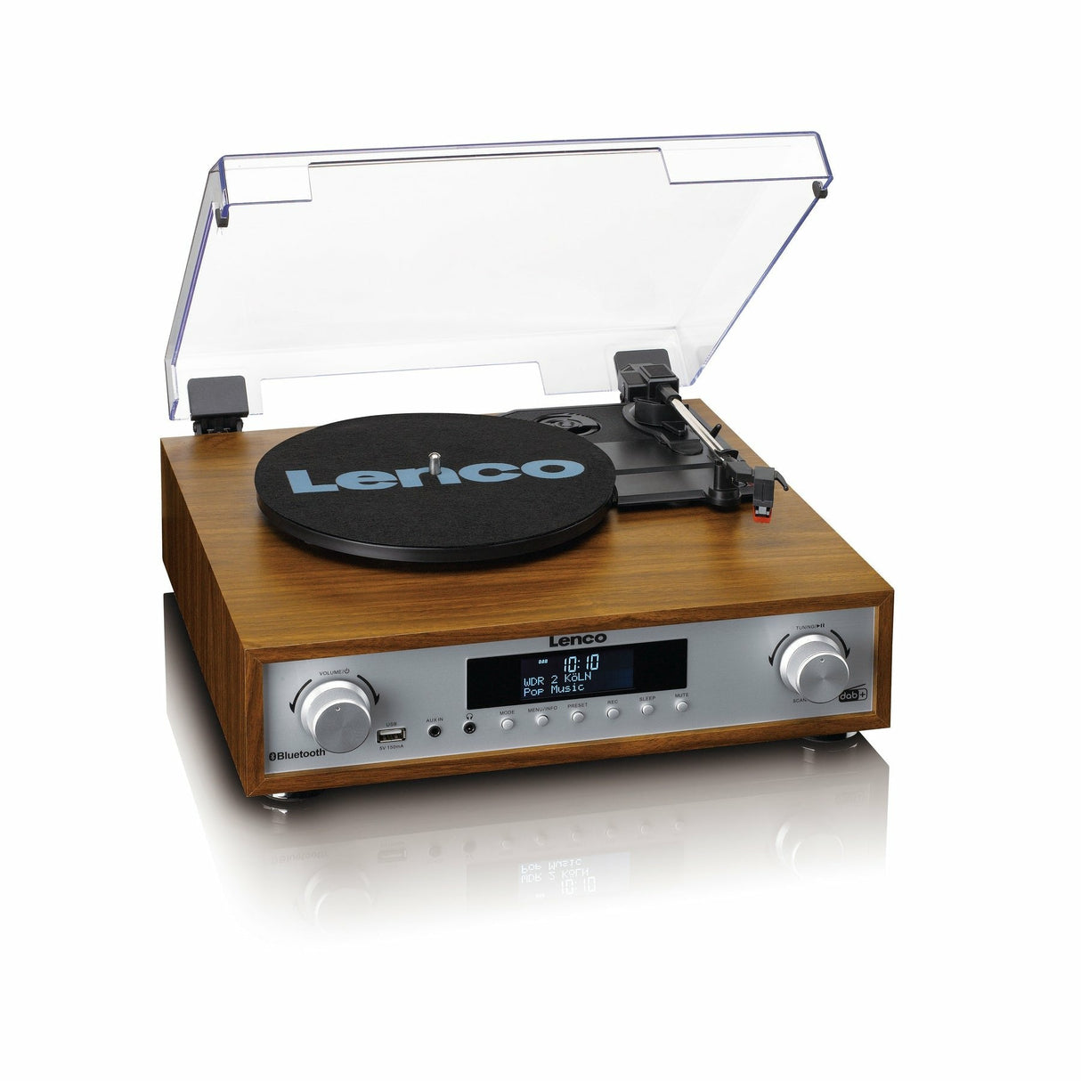 Tocadisco Lenco Mc-160wd Wood