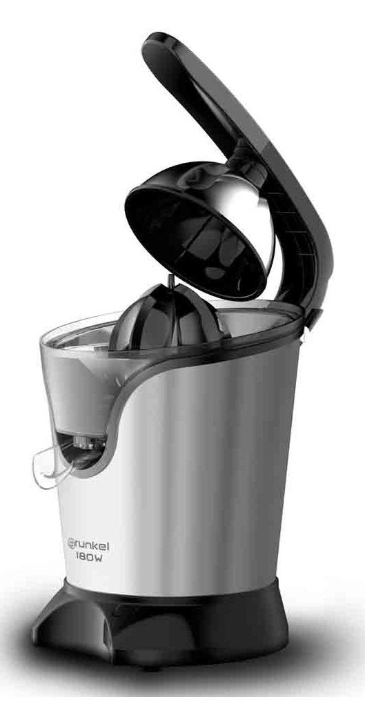 EAN 8426156015675 - Grunkel XP-200PAD exprimidor Licuadora centrífuga 180 W Negro, Acero inoxidable imagen 2