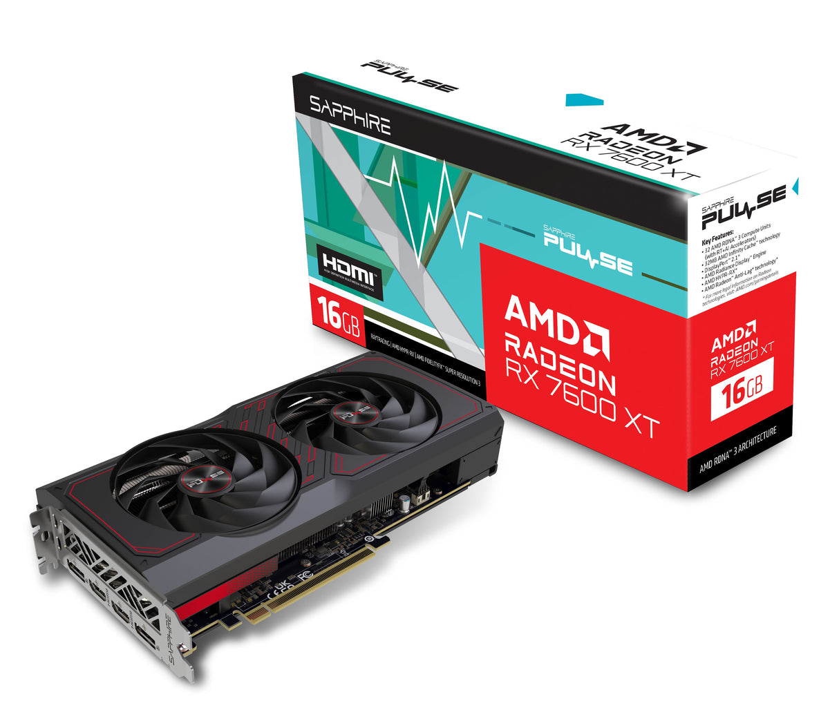 EAN 4895106294943 - Sapphire PULSE Radeon RX 7600 XT AMD 16 GB GDDR6 imagen 7