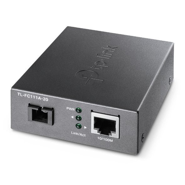 EAN 6935364010966 - TP-Link TL-FC111A-20 convertidor de medio 100 Mbit/s Monomodo Negro imagen 1