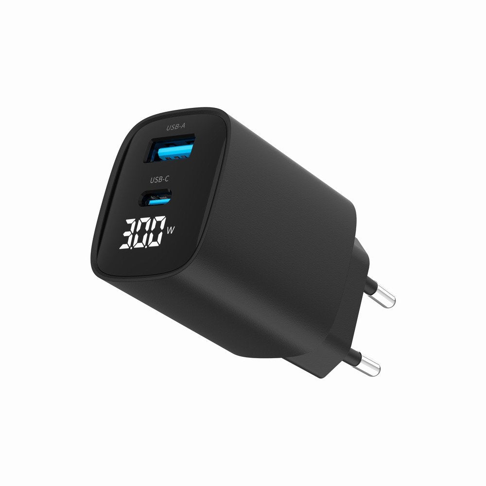 EAN 8716309129619 - Gembird TA-UC-PDQC30LCD-BK-01 cargador de dispositivo móvil Smartphone, Reloj inteligente, Tableta Negro imagen 2