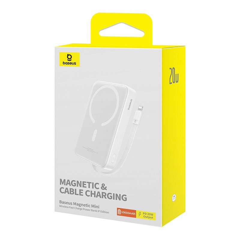 Baseus Magnetic Mini 10000mah 20w Magsafe (Bialy)