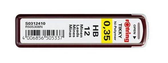 Rotring Feinmine Toma Feinminen 12 Unidades 0,3 Hb