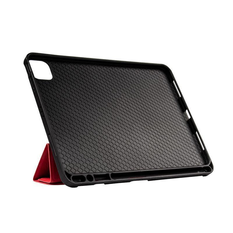 Funda Crong Flexfolio Para Pro 11" (2022-2021) / Ipad Air 10.9" (5-4 Gen.) Con Función Apple Pencil Rojo