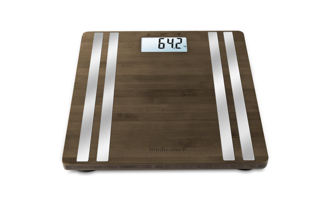 EAN 4015588405525 - Medisana BS 552 Rectángulo Bamboo, Plata Báscula personal electrónica imagen 3