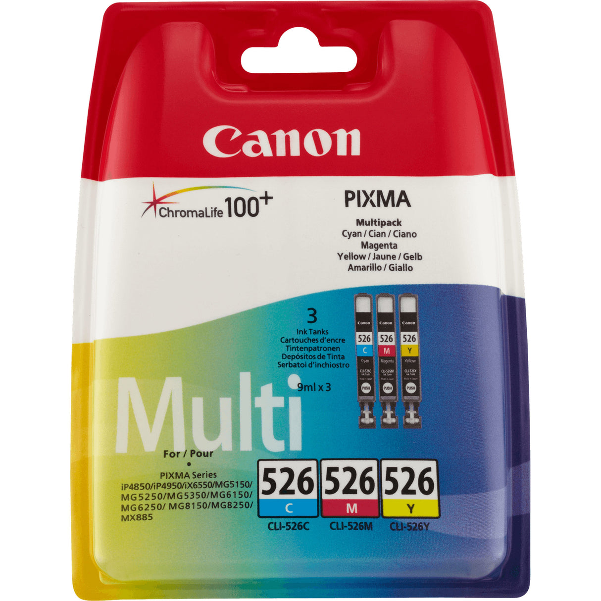 EAN 0200002275363 - Canon 4541B009 cartucho de tinta 3 pieza(s) Original Cian, Magenta, Amarillo imagen 1