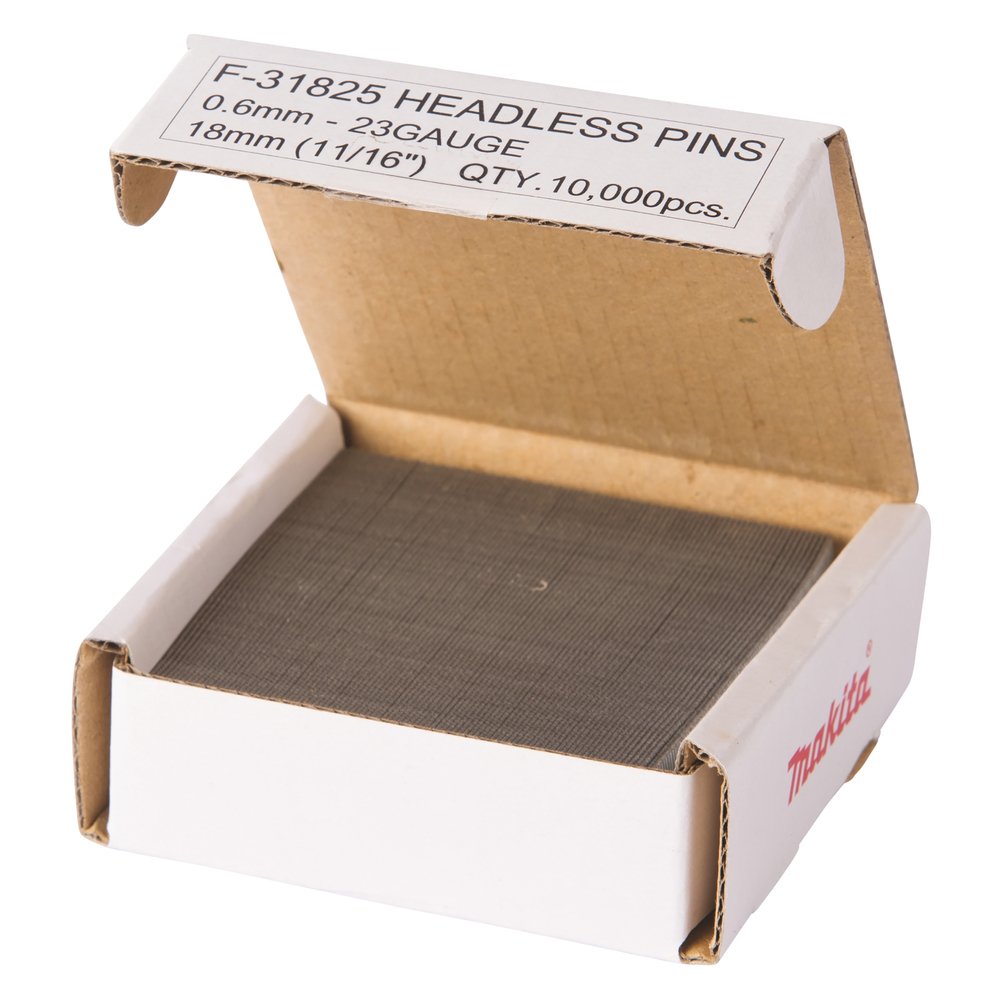 Makita F-31825, Para Pintacker, 0,6 X 18 Mm, Clavo 10.000 Piezas F-31825