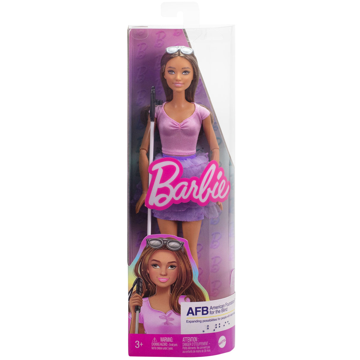 Muñeca Mattel Barbie Fashionistas Doll Barbie Ciega Con Una Falda Con Volantes