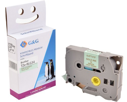 G&G Seiden Cinta Para Etiquetadora Compatible Con Brother Tze-Rg34p