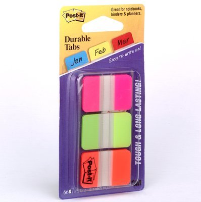 EAN 0021200975943 - 3M 686-PGO lengüeta de índice Separador en blanco con pestaña Verde, Naranja, Rosa imagen 5