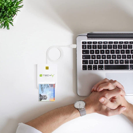 EAN 8054529029150 - Techly Compact Smart Card Reader/Writer USB2.0 White I-CARD CAM-USB2TY lector de tarjeta inteligente Inte imagen 5