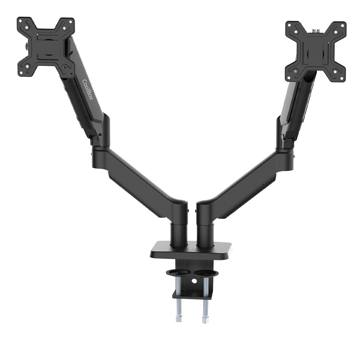 Soporte Coolbox Dos Monitores Brazo Neumatico